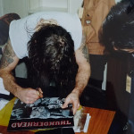 Autograph session backstage Club Citta, Tokyo