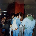 Giving autographs in front of the Nikko Hotel Osaka