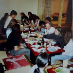 Band, Crew, Manager and BURRN! Magazine having dinner in Tokyo